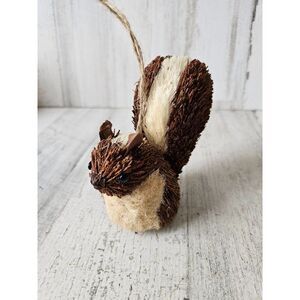 squirrel bottle brush realistic ornament Xmas tree decor